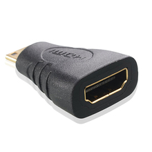 HDMI Female To Mini HDMI Male Adapter Adaptor Connector Black For Laptop Cameras 5ACE