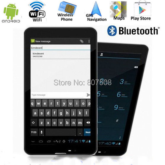 7 Android 4 4 Tablet PC Dual Core built in 3G SIM Dual Camera with GPS