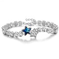 High quality fashion luxury Silver Austrian crystal Bojoux connection Round Rhinestone Bracelet for women female fine