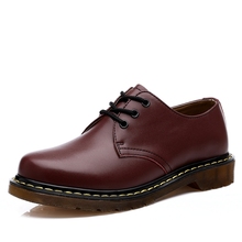 Top quality Dr. martin men boots vintage style men shoes fashion ankle boots famous shoes women genuine leather boots