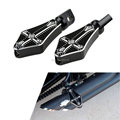 Billet Contrast Cut Foot Pegs Fits For Harley FXDB F FXDWG XL883 XL1200 FLSTC N VRSCF