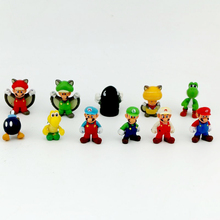 100pcs/lot 2.5-3.2cm Cartoon super mario action figure toys,Mini super mario PVC Action Figures model for kids