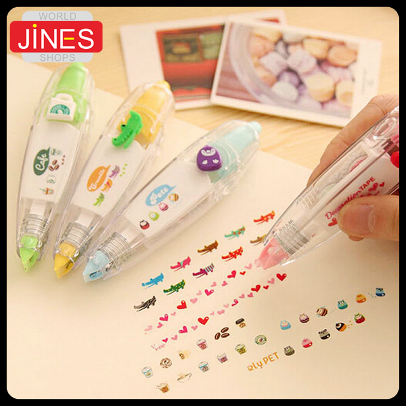 5 pcs/lot Free Shipping hot New creative cartoon push correction tape with cute lace modified stationery Fashion gift