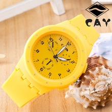 New Geneva Movement Silicone Watch Candy Color Couture Fashion Leisure Watches Wholesale Various Colors