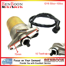 GY6 50cc Engine Parts Start Motor 139QMB Chinese Scooter Parts ATV Parts Znen Baotian Taotao Icebear Roketa, Free Shipping