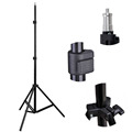 High Quality Studio Photography Light Flash Speedlight Umbrella Stand Holder Bracket Tripod 1 4 head Studio