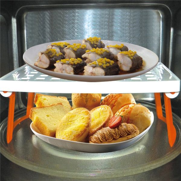 M-342-Microwave-Oven-Shelf-24-5-13-9cm-102g-PP-material-Microwave-storage-rack-shelf