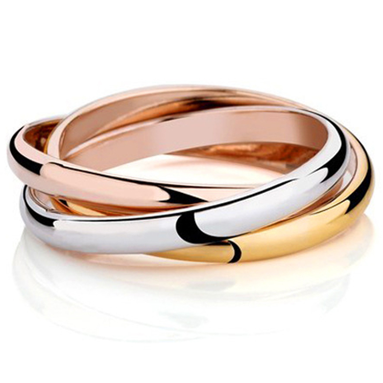 18K Gold Plated Brand Rings For Women Elegant Party Wedding Rings Rose 18K Gold Plated Brand Rings For Women Elegant Party Wedding Rings Rose