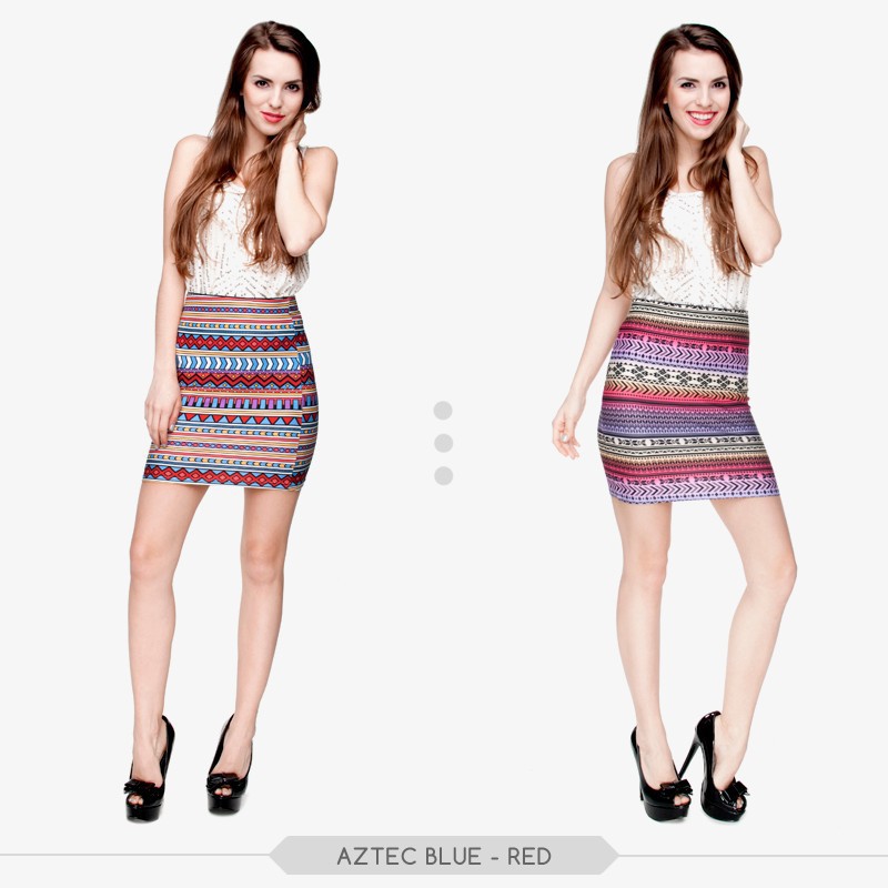 AZTEC BLUE - RED