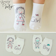 Baby Socks Newborn Cotton Boys Girls Cute Toddler Asymmetry Anti-slip Socks