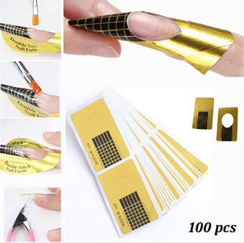 nails DIY diy Acrylic Tool nail Tips Nail Forms Art forms French Extension Guide UV.jpg with acrylic