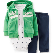 2015 NEW carters Spring and Autumn baby boys and baby girls clothing set Fourteen colors