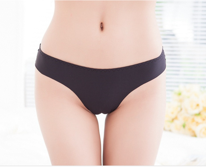 2015 Sale Promotion Invisible Underwear Thong Panties Nylon Spandex Gas Seamless Crotch Thong Ice Women A