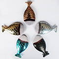 1pcs Hot Mermaid Shape Makeup Brush Powder Blush Foundation Cosmetic Fish Shaped Facial Brushes Make up