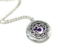 Exclusive Design Antique Silver Moola Mantra Pendant Celti Locket Diffuser Necklace Essential Oil Locket Yoga Jewelry
