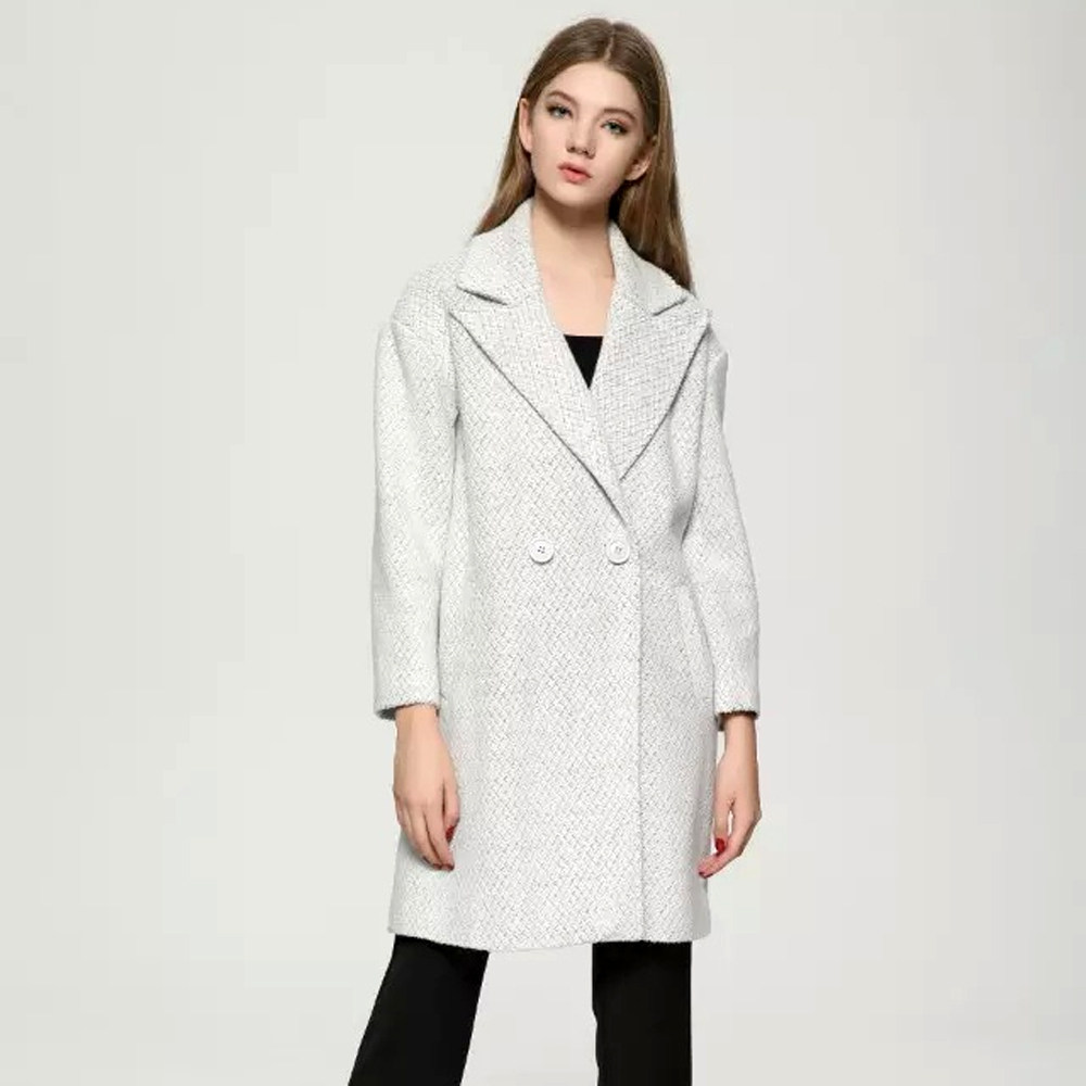 2015 Autumn And Winter Slim Full Long Sleeve Solid Turn-down Collar Wool & Blends Women's Wool Coat Long Woolen Coat