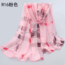2015 new style scarf thin silk chiffon scarf spring and autumn silk women summer emulation silk