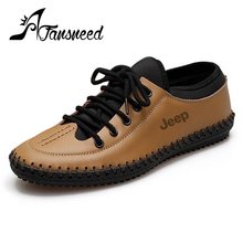 2016 Summer New British style fashion men’s casual shoes leather low-top lace solid color 38-44 size