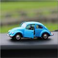 Alloy Retro Vintage Antique Car Wecker VW Volkswagen Beetle Car Light Sound Diecasts Vehicles Model Toys