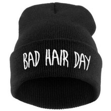 Hat Sport Winter Bad Hair Day Beanie Cap Men Hat Beanie Knitted Hiphop Winter Hats For