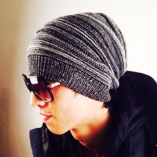 Best Price Cool Men Hop Hip-hop Hat Melaleuca Double Room Color Cap Knitting Wool Folds Hat TQ