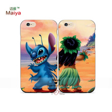 2pcs/lot Best friends Lilo Stitch fashion- Lover Phone Cases For Iphone6 6plus Case Cover Valentine’s gift