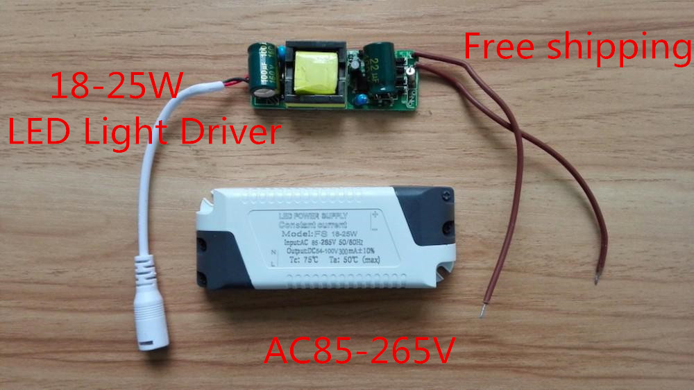 Гаджет  Free shipping by post! 18-25W LED Driver AC85-265V Output current:300mA Excellent quality work for LED indoor lighting lamp None Свет и освещение