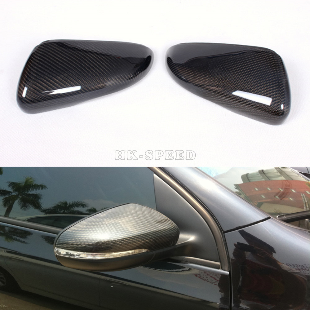 Carbon fiber Car Mirror Cover For Golf 6 Mirrir Cover Full Replacement Side Mirror Cover JC-VWGO0611