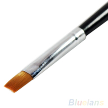 5PCS Nail Art Acrylic UV Gel Salon Pen Flat Brush Kit Dotting Tool 02SL