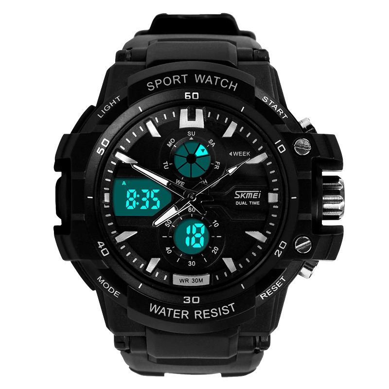 Mens Business Watch Stylish Waterproof Digital Watch 50m Water Resistance