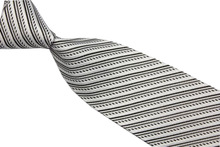 NT0517 Black White Stripe Classic Smooth Man s Casual Jacquard Woven Silk Polyester Necktie Business Knit