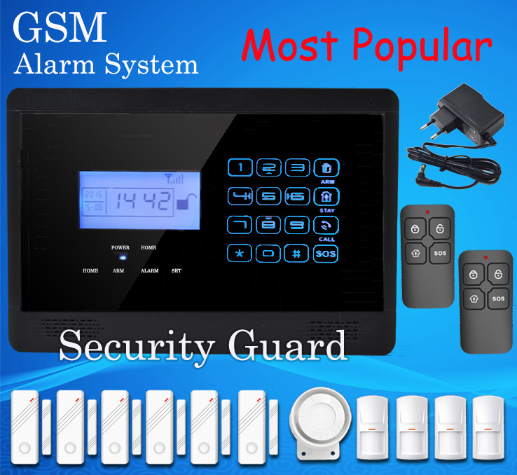 Free Shipping Wireless GSM Alarm System with LCD T...