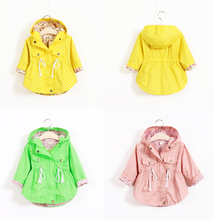 Children s clothing kids cotton trench girls cartoon batwing coat hot selling hoodies jackets girls fashion