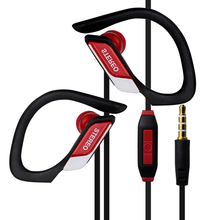 Free shipping! 3.5mm In-ear Earhook sport Earphones, Super Bass Headphone, stereo running Earbud earpod for iphone Samsung Mp3/4