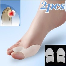 Foot Care 1 set 2 pieces Silicone Gel Toe Separators leg warmers Bunion Protector thumb valgus