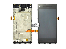 10 pcs Front LCD Display Screen Parts for Windows Phone HTC 8X LCD Screen Replacement And Frame By DHL