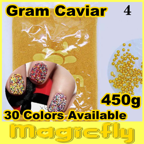 [LYZJ-003]450 Gram Caviar Nail Art Beads Tiny Circle Balls Decoration 3D Nail Art Caviar Nail Art+Free Shipping