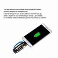 Smallest Emergency phone charger Key chain charger it can use a pair of extral AA battery