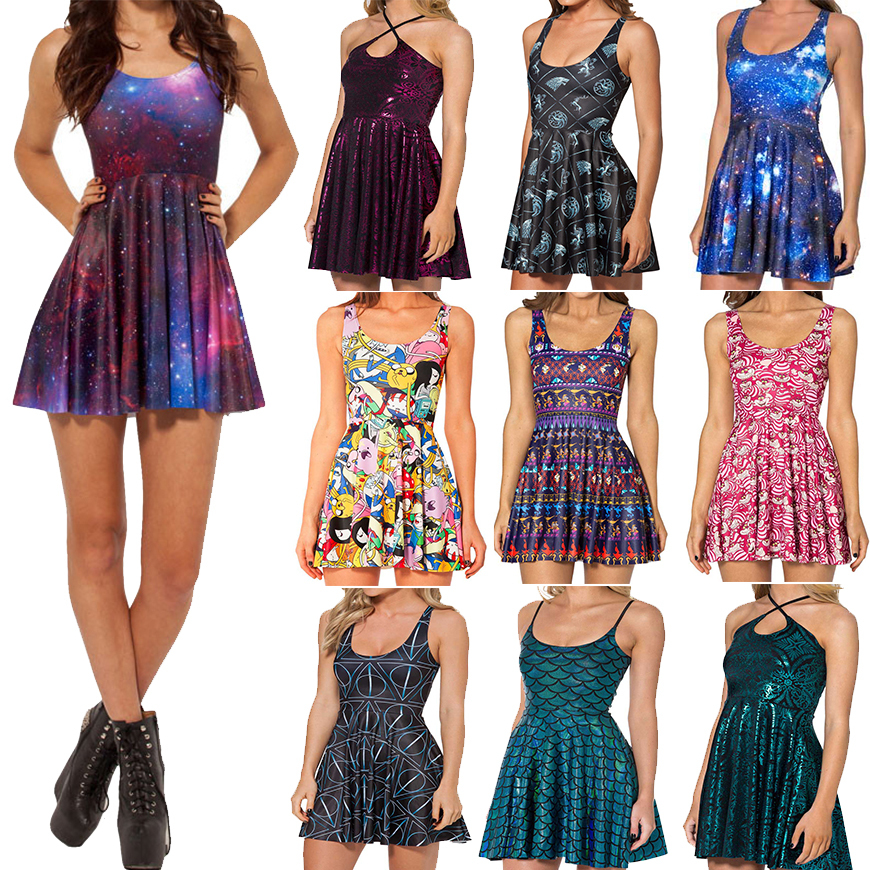 Galaxy Dress Skater Dresses 2015 Summer Dress Black Milk Galaxy Dress