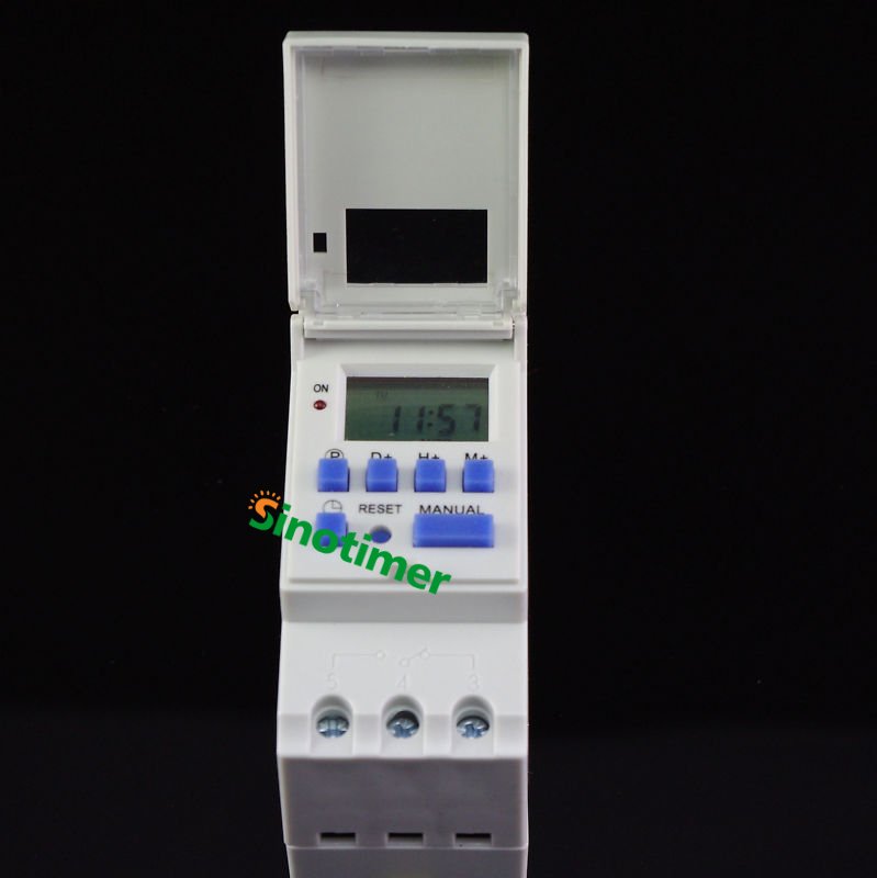 Microcomputer Electronic Programmable Digital TIMER SWITCH Relay Control 220V 16A Din Rail Mount