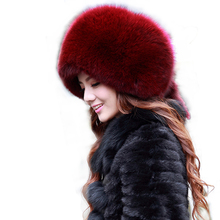 Hot sale Women's hats winter fur beanies a cap Warm whole skin with hats for women faux fox fur 2015 brand new thick female cap(China (Mainland))