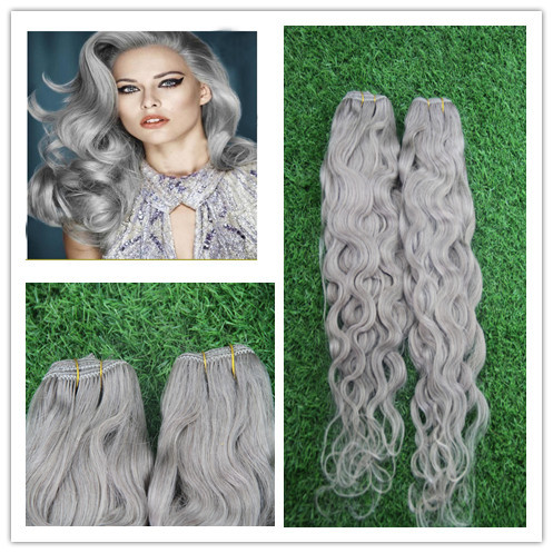 Other 16 18 20 22 24 26 28 30 grey hair weave free shipping 16 18 20 22 24 26 28 7pcs 140g 100