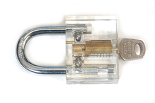 Bullkeys transparente Cutaway práctica plana vaso mecanismo candado herramientas del cerrajero