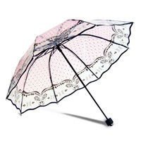 Fashion-Male-ladies-Female-Rain-gear-compact-three-folding-japanese-clear-umbrellas-Women-Men-Transparent-Clear