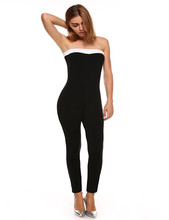 2016 Summer Fashion Women Rompers Jumpsuit Sleeveless Casual Long Pants Suit Nightclubs Party Slim Hot Sell