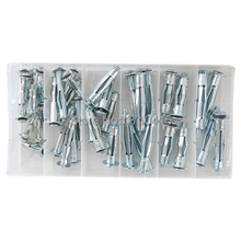 Free Shipping Professional 40 Pcs Molly Bolt Assortment Hardware Tool Set Long and Short 4 6mm