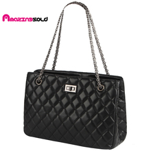 High Quality Brand Women Leather Handbag Plaid Chain Bag Lady Single Designer Shoulder Bags Luxury Designer Handbags