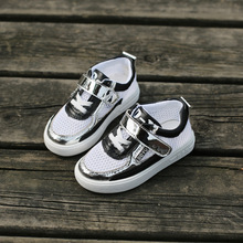 Children casual shoes 2016 Spring New Unisex Air mesh Hook Loop shoes Boys Girls font b