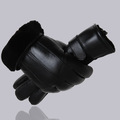 Hot Sale Men sheepskin gloves genuine leather glove for men winter Outdoor warm fur thickening thermal