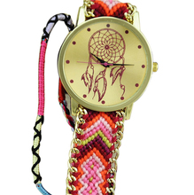 New Luxury Fashion Dreamcatcher Friendship Bracelet Watches Women Braid Dress Watches Jewelry novel design Relogios